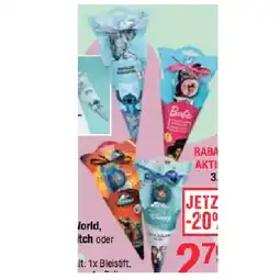 Maximarkt Schultüte Jurassic World, Frozen, Stitch oder Barbie Maximarkt Angebot