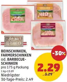 PENNY Beinschinken, farmerschinken od. barbecue- schinken Angebot
