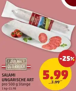 PENNY Salami ungarische art Angebot