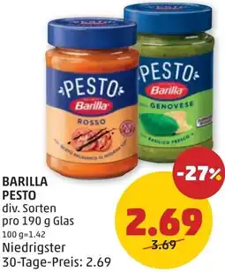 PENNY Barilla pesto Angebot
