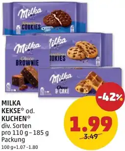 PENNY Milka kekse od. kuchen Angebot