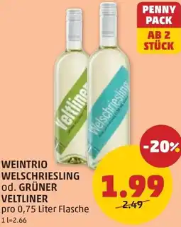 PENNY Weintrio welschriesling od. grüner veltliner Angebot