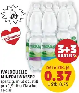 PENNY Waldquelle mineralwasser Angebot
