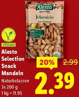 Lidl Alesto Selection Snack Mandeln Angebot