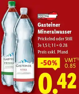 Lidl Gasteiner Mineralwasser Angebot