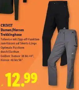 Lidl CRIVIT Damen/Herren Trekkinghose Angebot