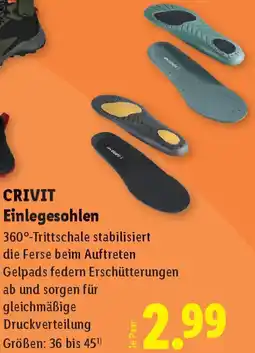 Lidl CRIVIT Einlegesohlen Angebot