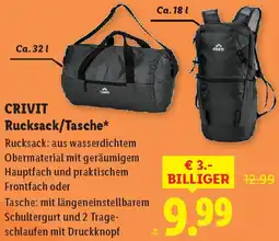Lidl CRIVIT Rucksack/Tasche Angebot
