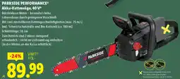 Lidl Parkside performance akku-kettensäge Angebot