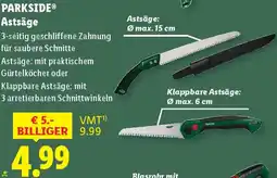 Lidl Parkside Astsäge Angebot