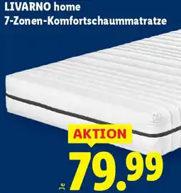 Lidl Livarno home 7-Zonen-Komfortschaummatratze Angebot