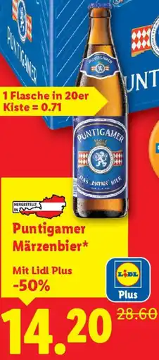 Lidl Puntigamer Märzenbier Angebot