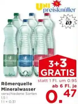 Unimarkt Römerquelle Mineralwasser Angebot