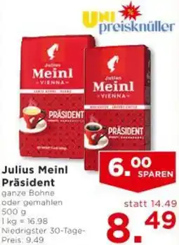 Unimarkt Julius Meinl Präsident Angebot