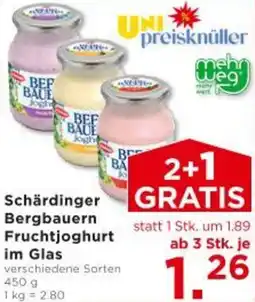 Unimarkt Schärdinger Bergbauern Fruchtjoghurt Angebot