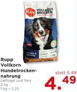 Unimarkt Rupp Vollkorn Hundetrocken- nahrung Angebot