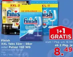Unimarkt Finish Tabs oder Pulver Angebot