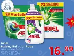 Unimarkt Ariel Pulver, Gel oder Pods Angebot