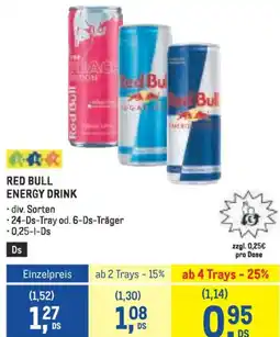 Metro Red bull energy drink Angebot