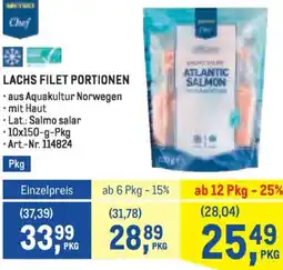 Metro Lachs filet portionen Angebot
