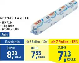 Metro Mozzarella rolle Angebot