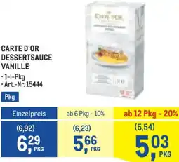 Metro Carte d'or dessertsauce Angebot