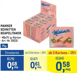 Metro Manner schnitten neapolitaner Angebot