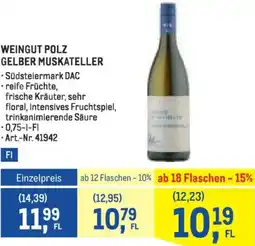 Metro Weingut polz gelber muskateller Angebot