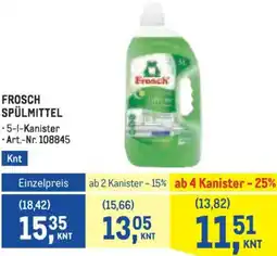 Metro Frosch spülmittel Angebot