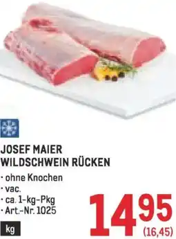 Metro Josef maier wildschwein rücken Angebot