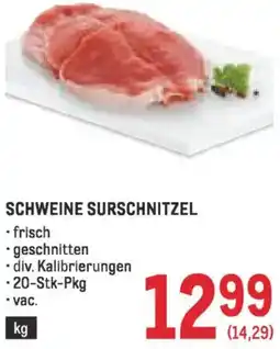 Metro Schweine surschnitzel Angebot