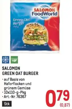 Metro Salomon Green Oat Burger Angebot