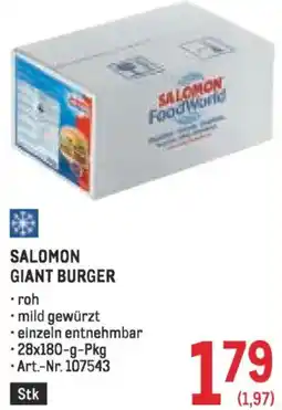 Metro Salomon Giant Burger Angebot