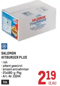 Metro Salomon Hitburger Plus Angebot