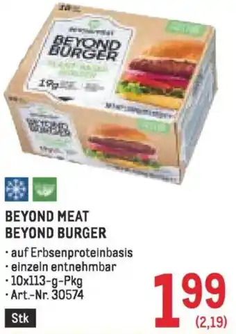 Metro Beyond Meat Beyond Burger Angebot