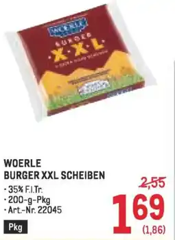 Metro Woerle burger scheiben Angebot