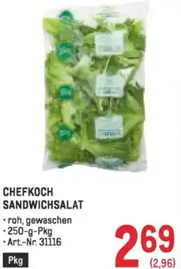 Metro Chefkoch sandwichsalat Angebot