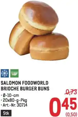 Metro Salomon foodworld brioche burger buns Angebot