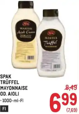 Metro Spak trüffel mayonnaise od. aioli Angebot