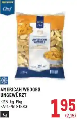 Metro American wedges ungewürzt Angebot