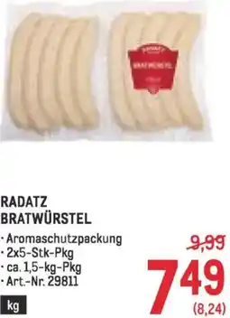 Metro Radatz bratwürstel Angebot