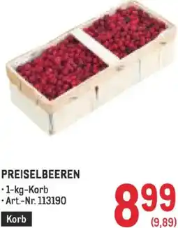 Metro Preiselbeeren Angebot