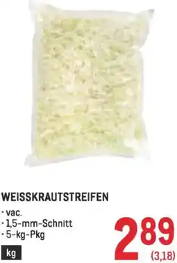 Metro Weisskrautstreifen Angebot