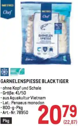 Metro Garnelenspiesse black tiger Angebot