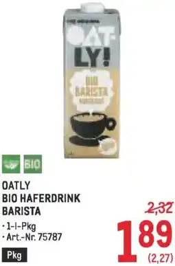 Metro Oatly bio haferdrink barista Angebot