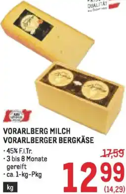 Metro Vorarlberg milch vorarlberger bergkäse Angebot