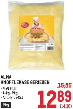 Metro Alma knöpflekäse gerieben Angebot