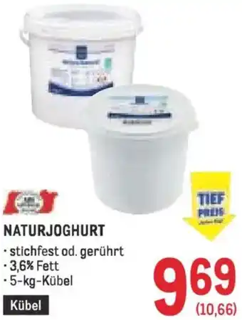 Metro Naturjoghurt Angebot