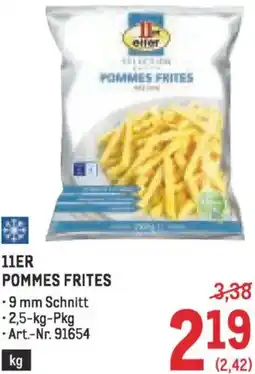 Metro 11er pommes frites Angebot