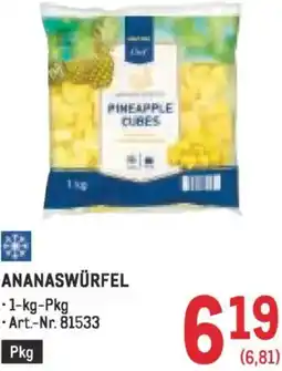 Metro Ananaswürfel Angebot